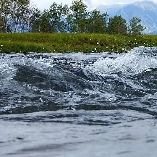A muck blower being used in a lake also helps to improve dissolved oxygen content